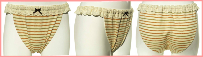 【２５％OFF】Ｒｉ楽ショーツバラレース【オーガニックコットン１００％】