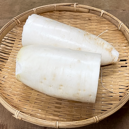 【新鮮豊受野菜】豊受みの早生大根（カット、葉なし）