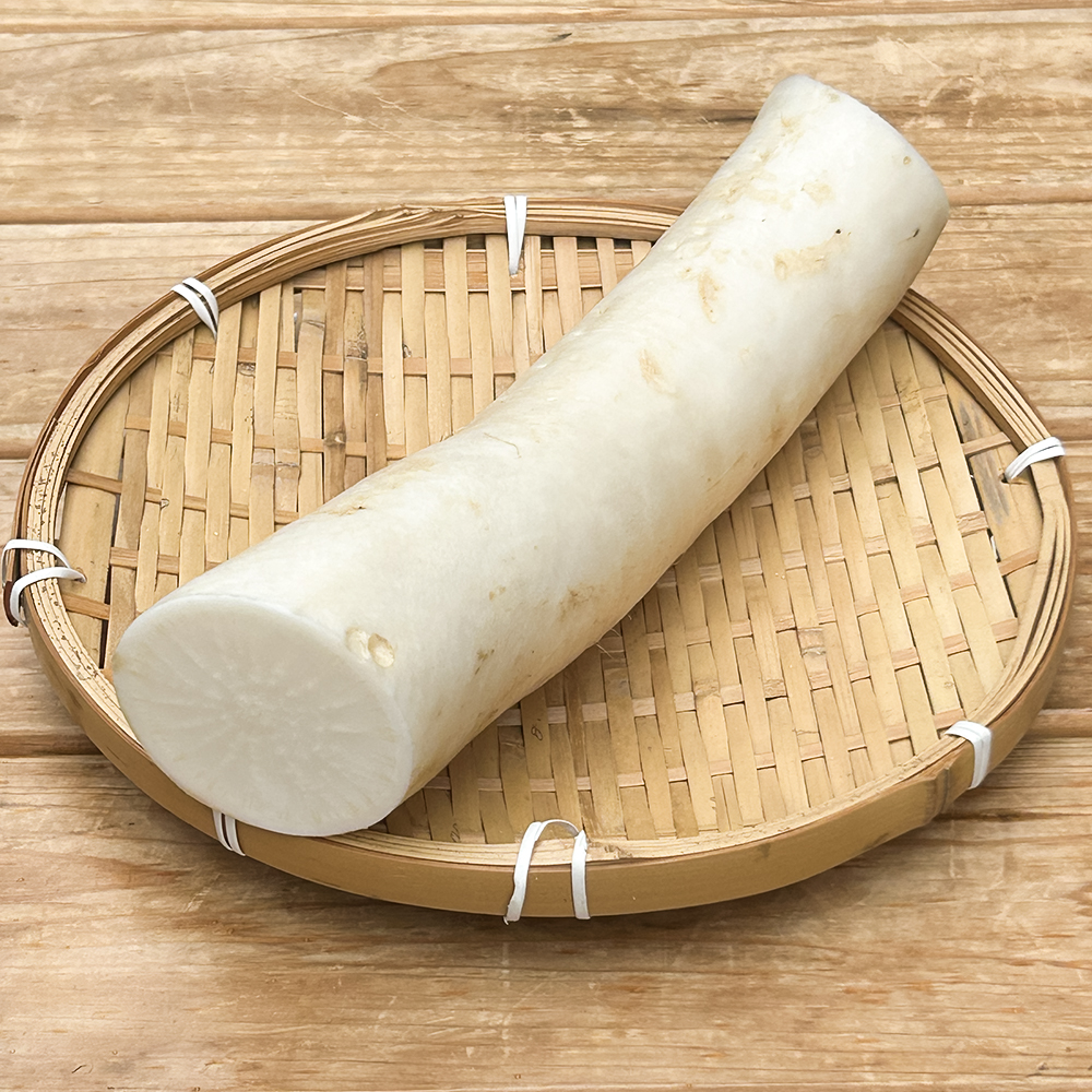 【新鮮豊受野菜】豊受みの早生大根（カット、葉なし）
