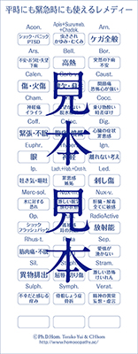 バラ6.　自分で貼るレメディーシール（平時と緊急時）
