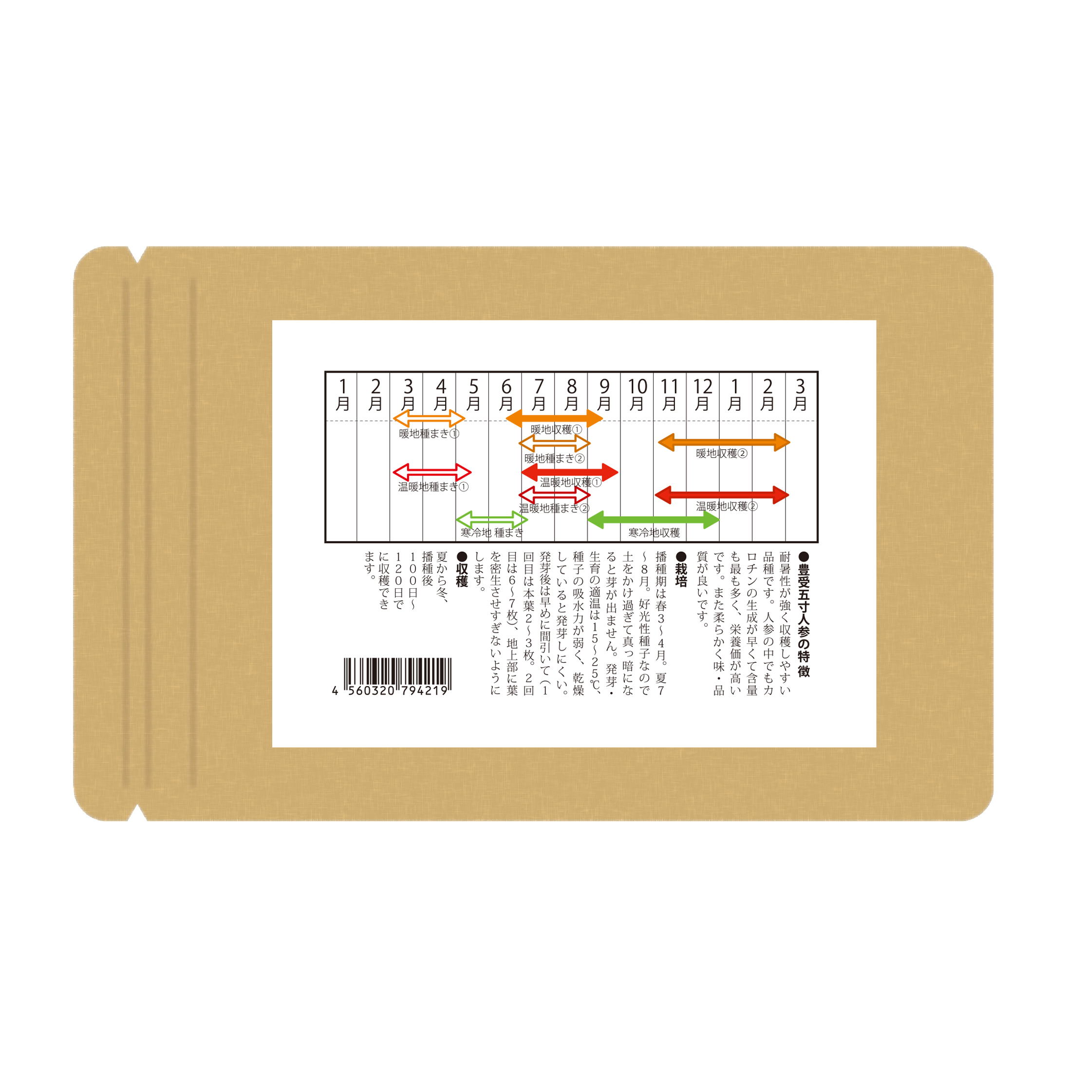 宇迦魂の種　豊受五寸人参