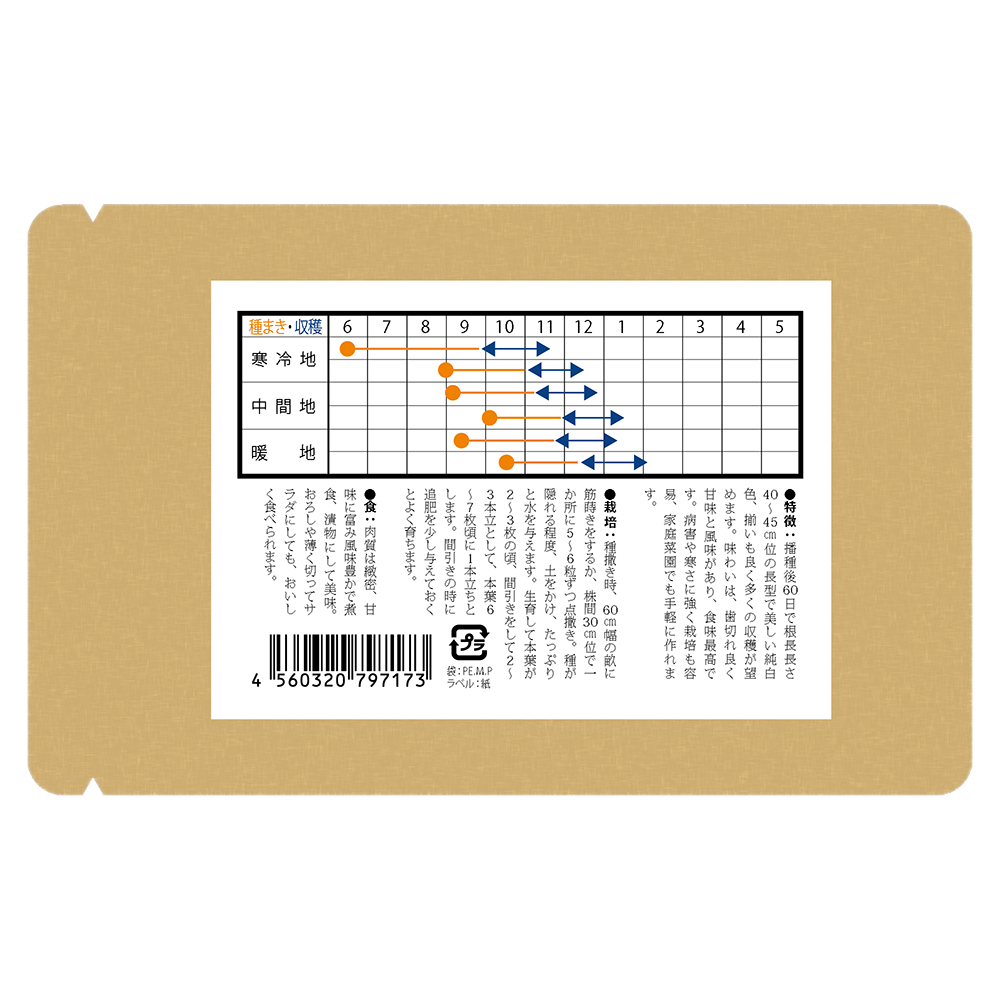 宇迦魂の種　白首長太宮重大根