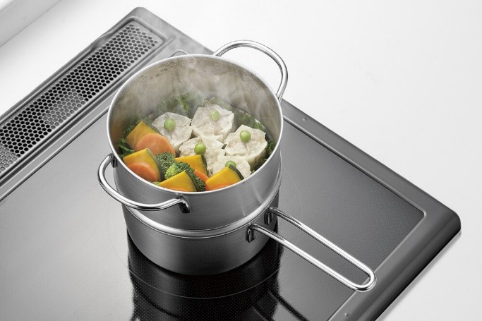 燕熟の技 ステンレスミニ2段蒸し器14cm